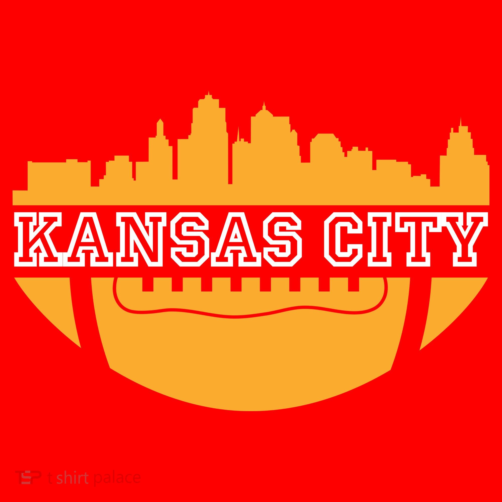 Kansas City Skyline Football Baby Bodysuit