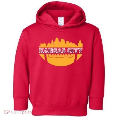 Kansas City Skyline Football Toddler Hoodie