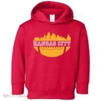 Kansas City Skyline Football Toddler Hoodie thumb 0