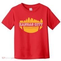 Kansas City Skyline Football Toddler T-Shirt thumb 0