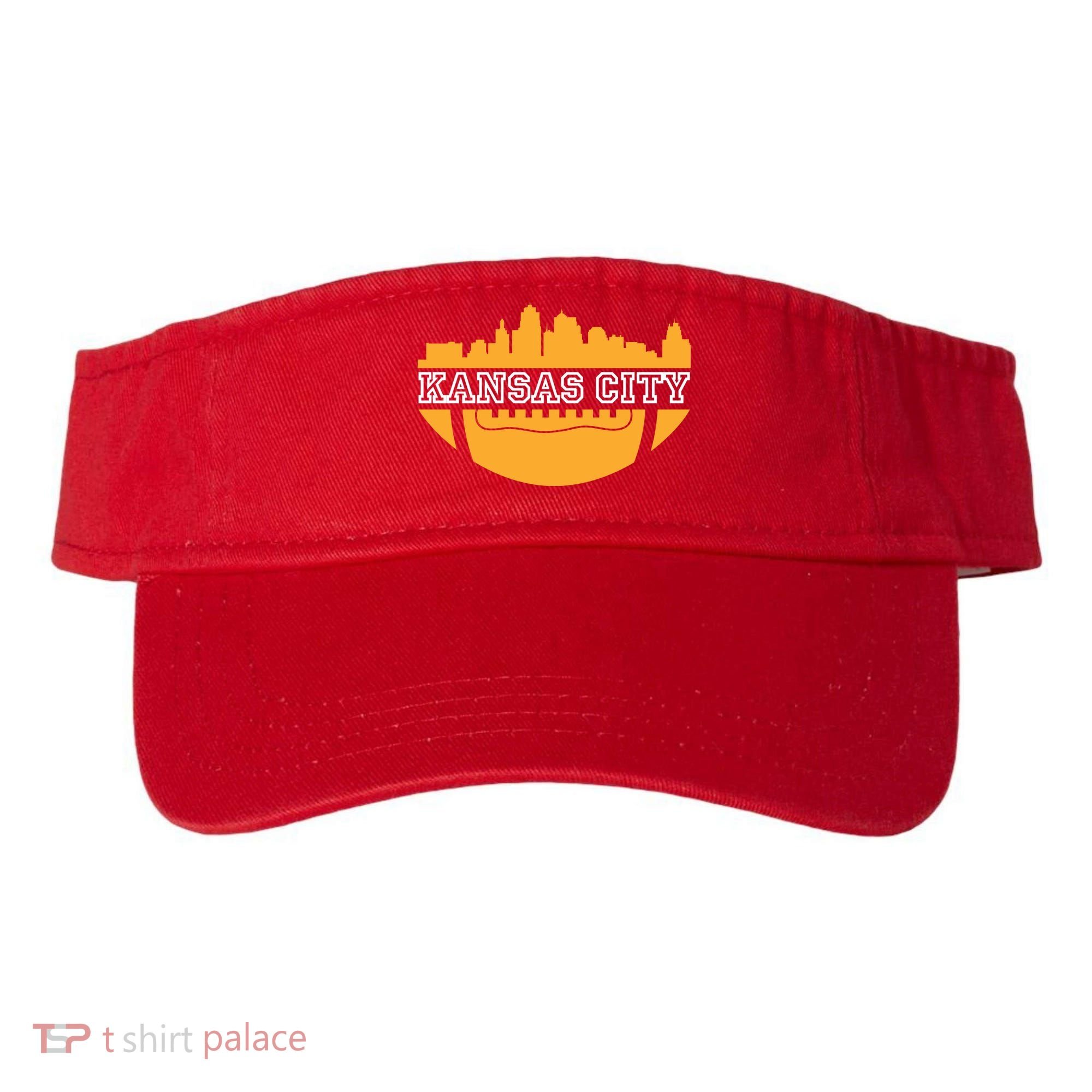 Kansas City Skyline Football Visor