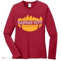Kansas City Skyline Football Women's Long Sleeve Shirt thumb 0