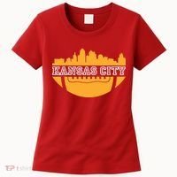Kansas City Skyline Football Women's T-Shirt thumb 0