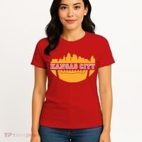 Kansas City Skyline Football Women's T-Shirt thumb 4