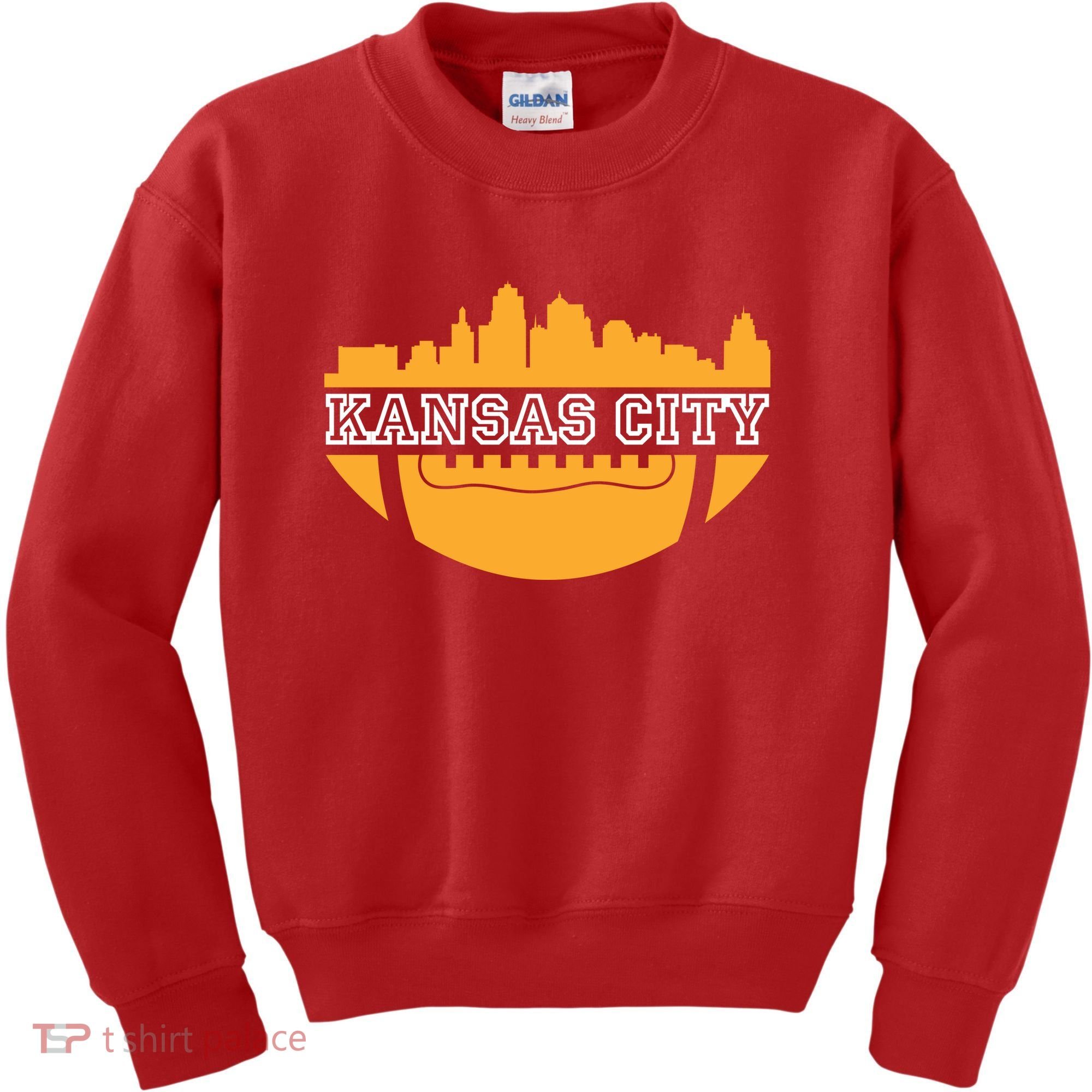 Kansas City Skyline Football Kids Sweatshirt