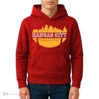 Kansas City Skyline Football Kids Hoodie thumb 4