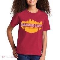 Kansas City Skyline Football Kids T-Shirt thumb 2