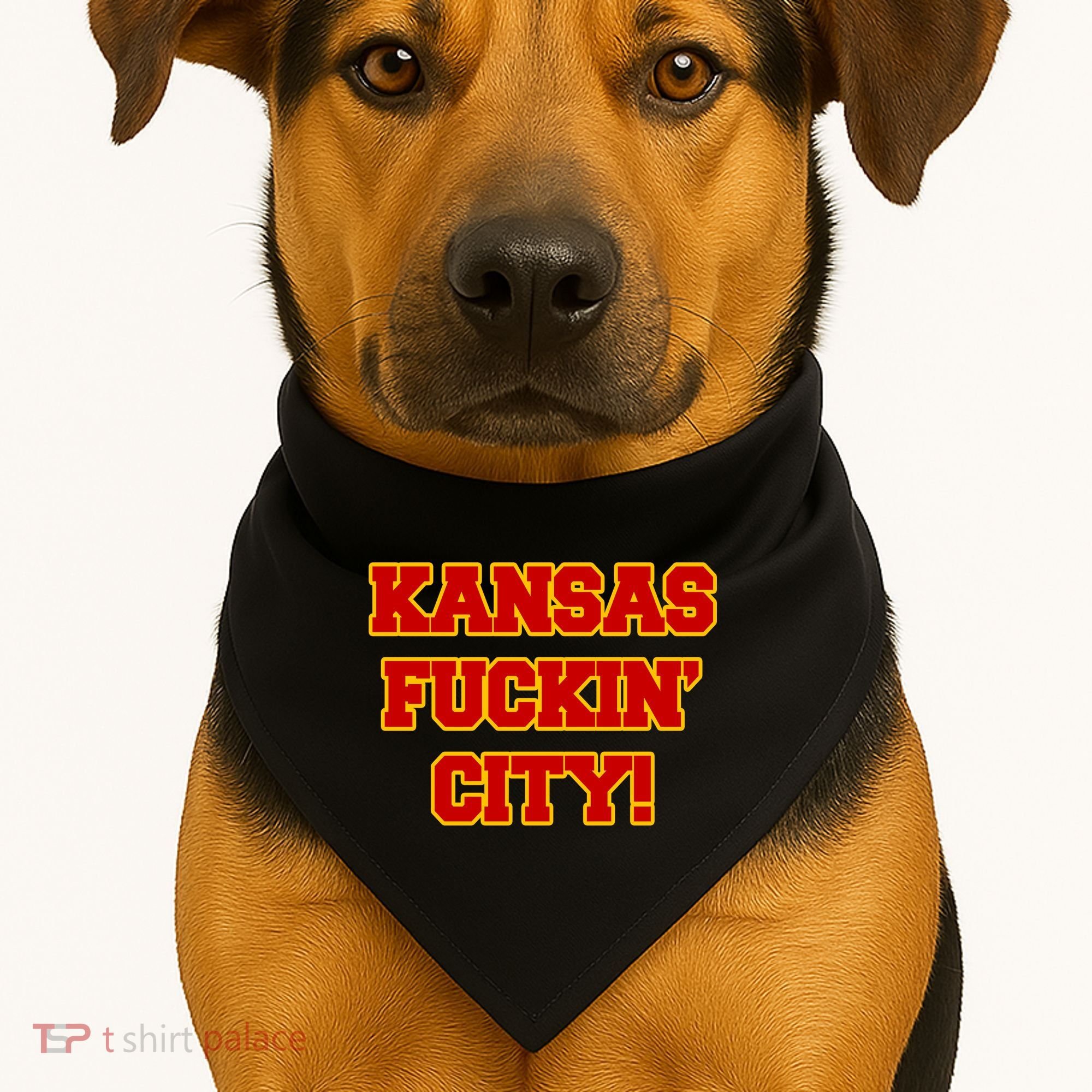 Kansas Fuckin City USA-Made Doggie Bandana