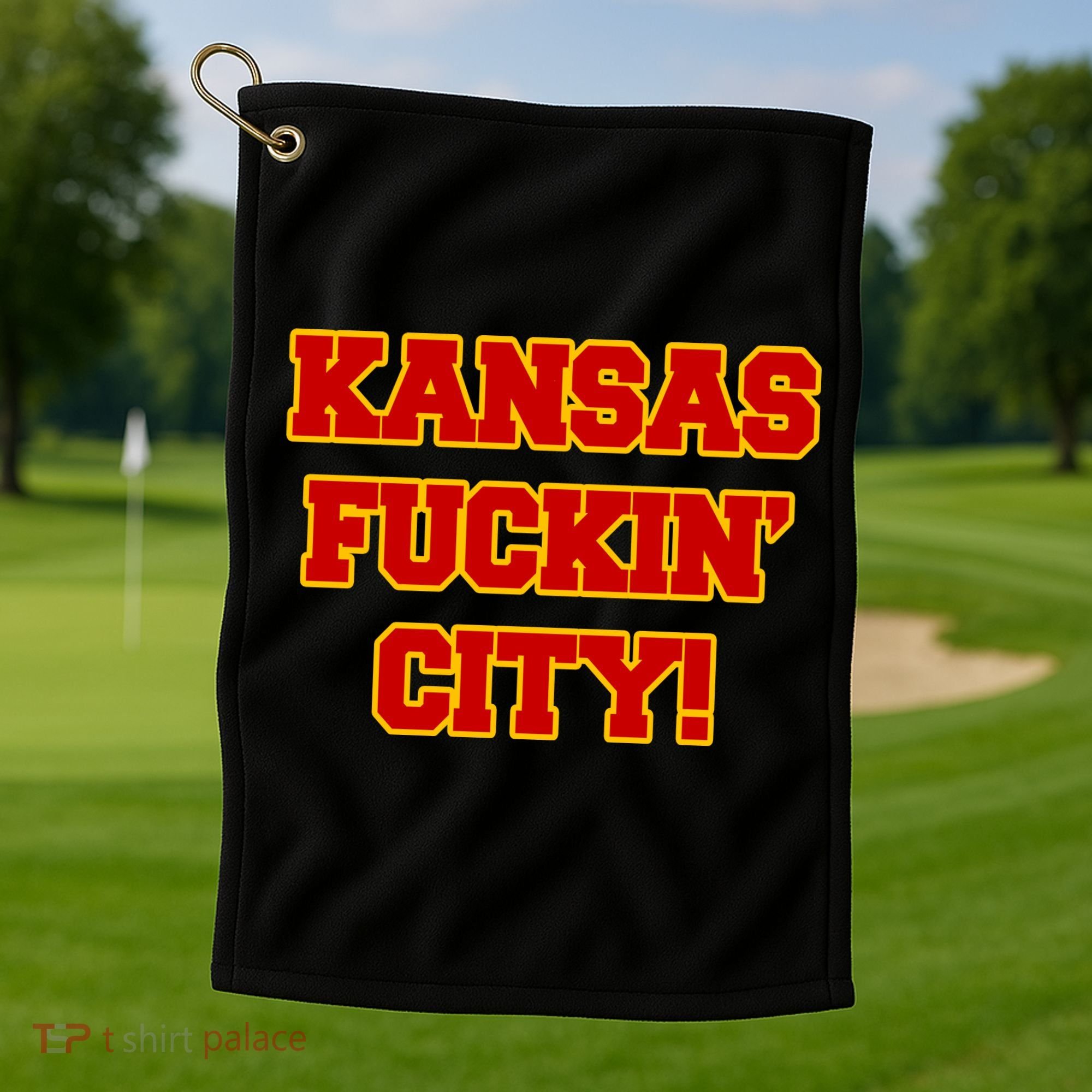 Kansas Fuckin City Golf Towel