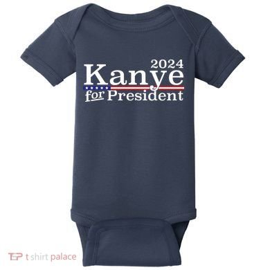 Kanye 2024 For President Baby Bodysuit