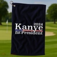 Kanye 2024 For President Golf Towel thumb 1