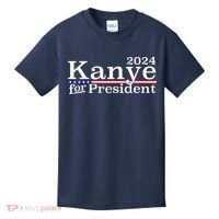 Kanye 2024 For President Kids T-Shirt thumb 0
