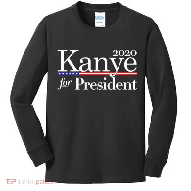 Kanye For President 2020 Kids Long Sleeve Shirt