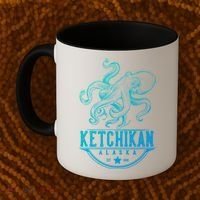 Ketchikan Alaska Octopus Vacation And Cruise Gift Coffee Mug thumb 2