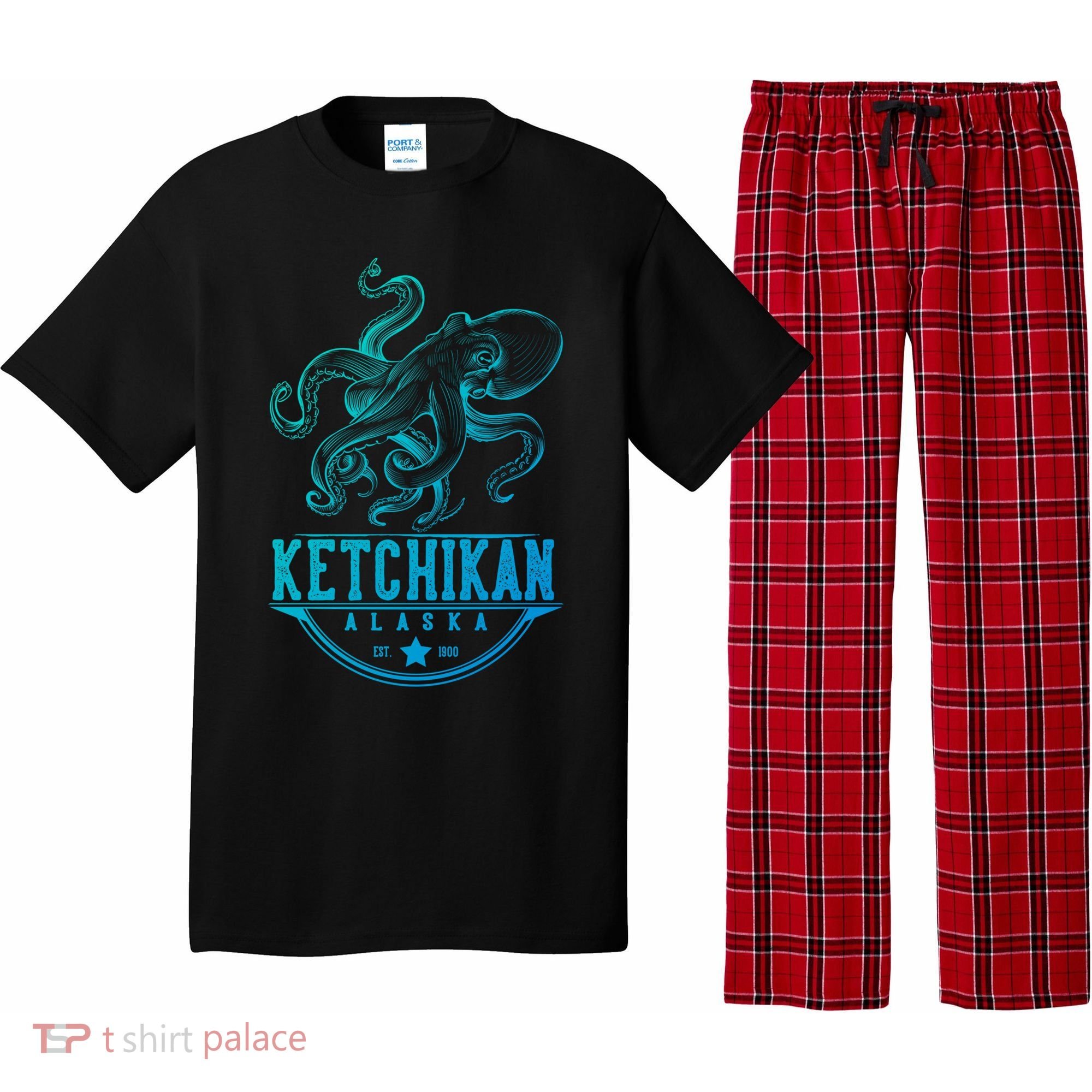 Ketchikan Alaska Octopus Vacation And Cruise Gift Pajama Set