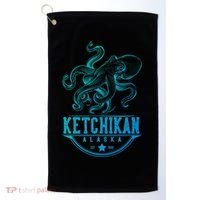 Ketchikan Alaska Octopus Vacation And Cruise Gift Golf Towel thumb 0