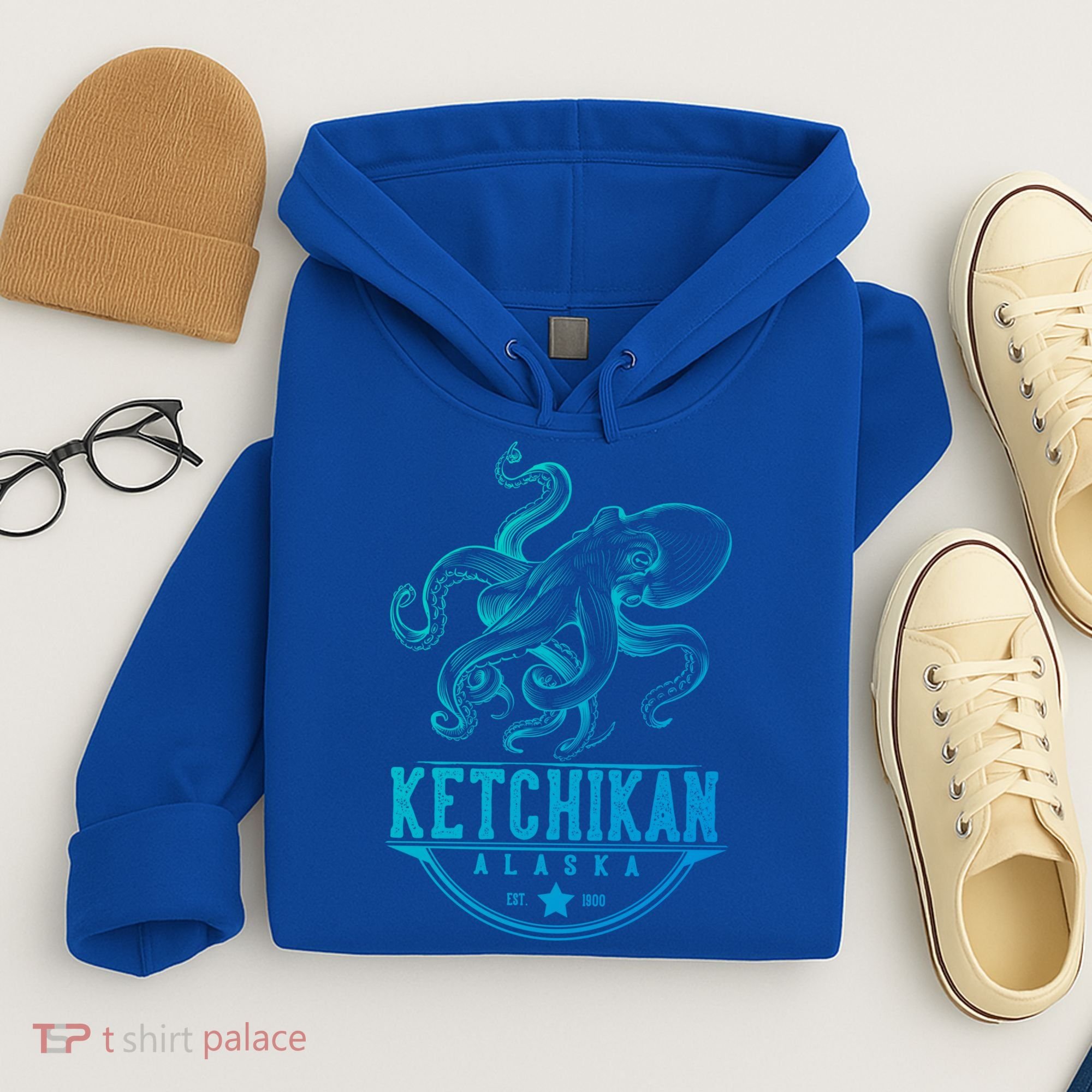 Ketchikan Alaska Octopus Vacation And Cruise Gift Hoodie