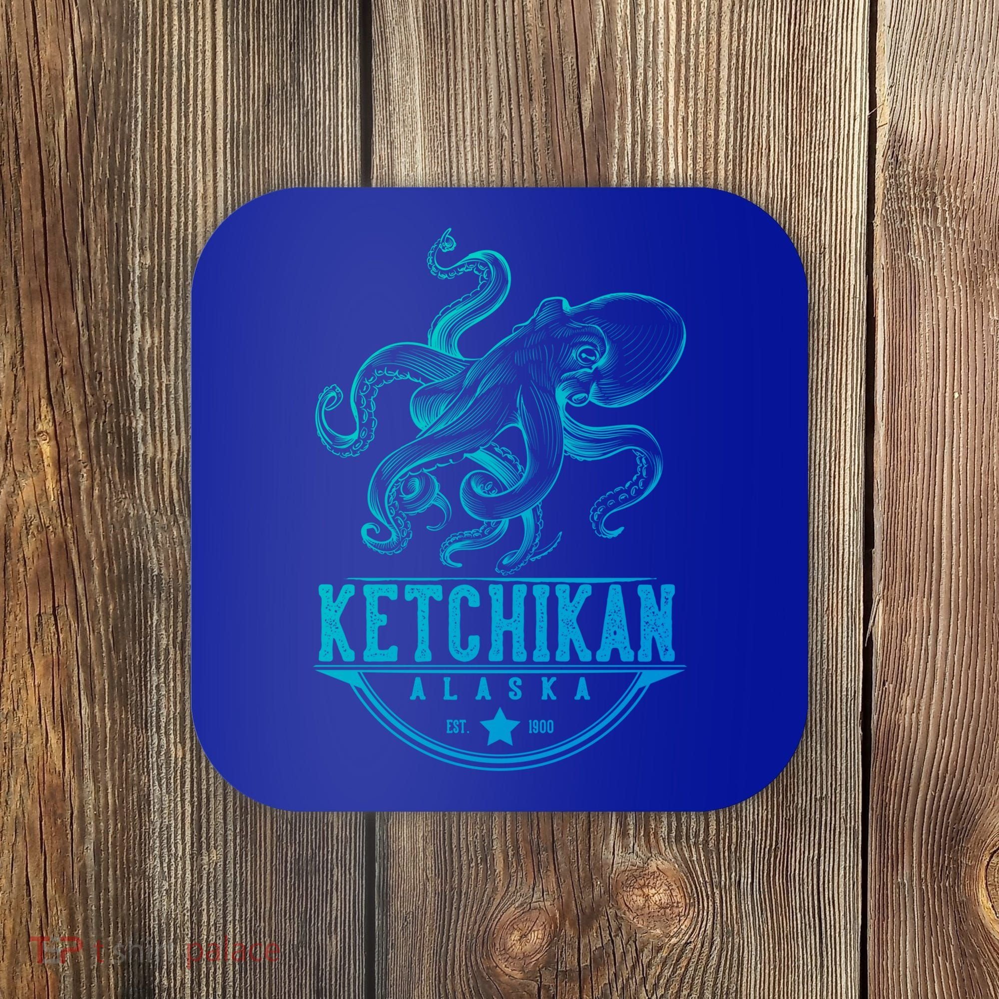 Ketchikan Alaska Octopus Vacation And Cruise Gift Coaster