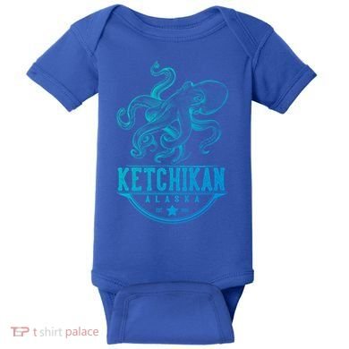 Ketchikan Alaska Octopus Vacation And Cruise Gift Baby Bodysuit