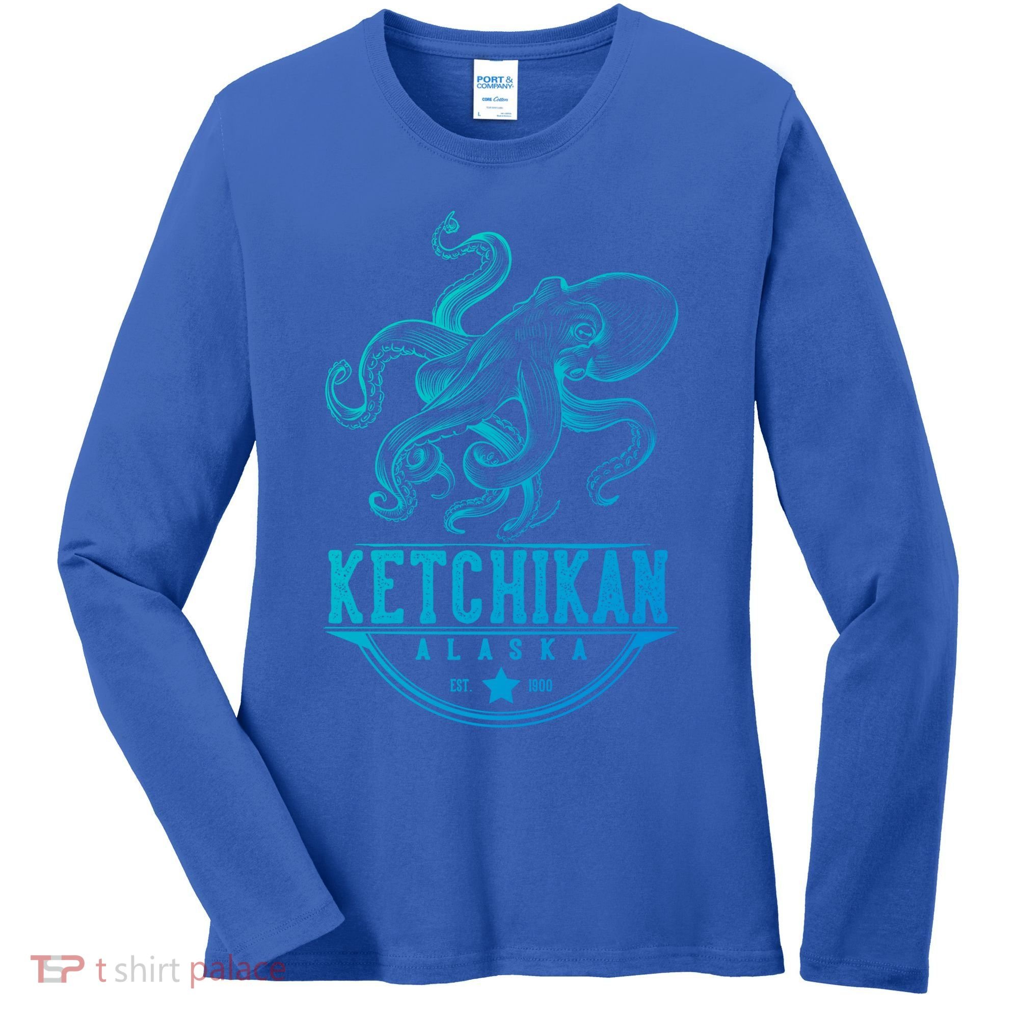 Ketchikan Alaska Octopus Vacation And Cruise Gift Women's Long Sleeve Shirt
