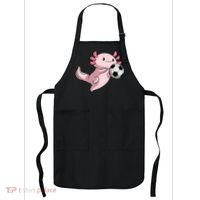 Kawaii Axolotl Pun Funny Soccer Player Apron thumb 0