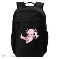 Kawaii Axolotl Pun Funny Soccer Player Backpack thumb 0