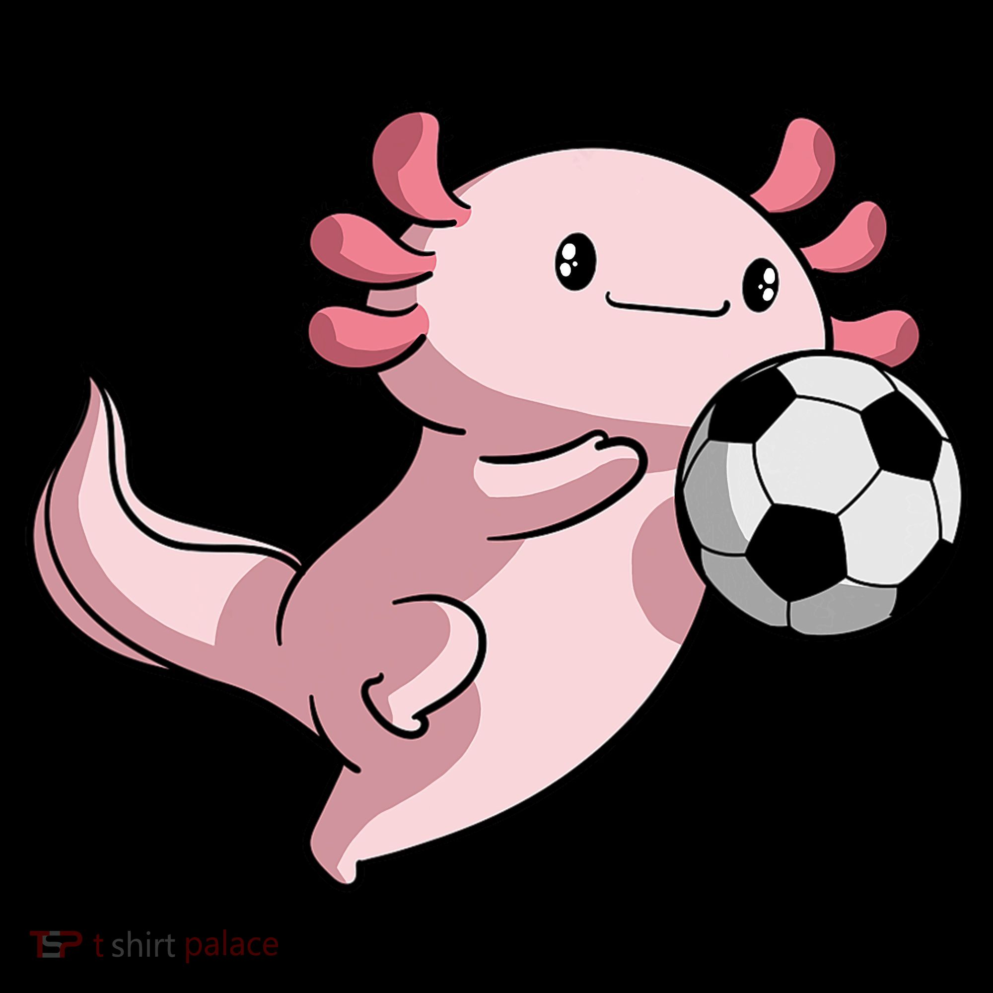 Kawaii Axolotl Pun Funny Soccer Player Coffee Mug