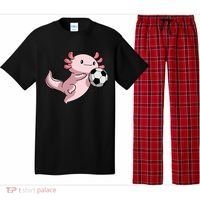 Kawaii Axolotl Pun Funny Soccer Player Pajama Set thumb 0