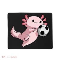 Kawaii Axolotl Pun Funny Soccer Player Mousepad thumb 0