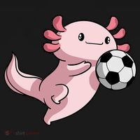 Kawaii Axolotl Pun Funny Soccer Player Mousepad thumb 1