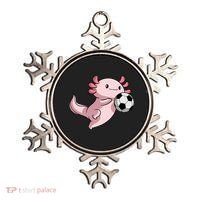 Kawaii Axolotl Pun Funny Soccer Player Ornament thumb 0