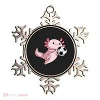 Kawaii Axolotl Pun Funny Soccer Player Ornament thumb 0