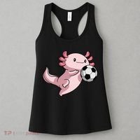 Kawaii Axolotl Pun Funny Soccer Player Women's Tank Top thumb 3