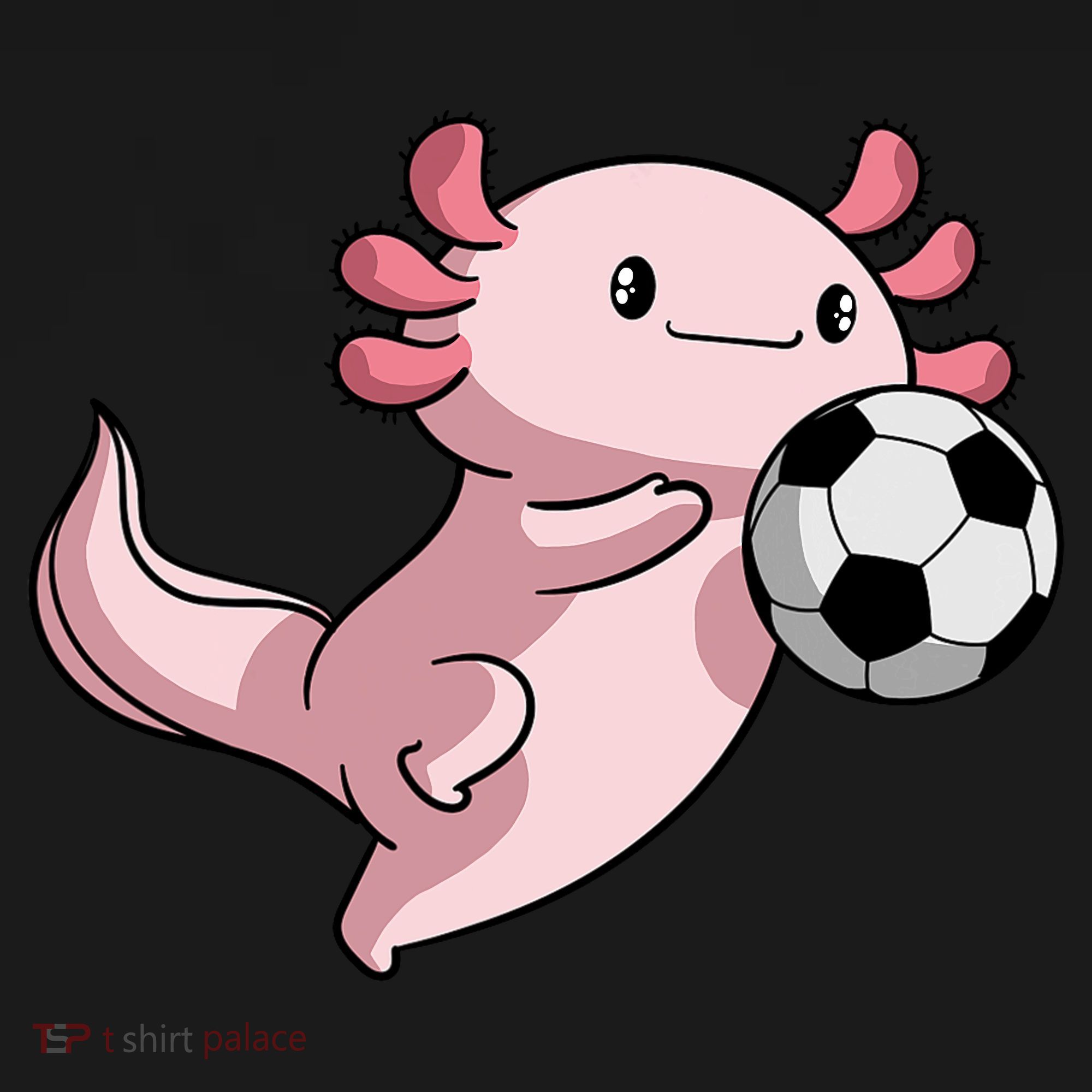 Kawaii Axolotl Pun Funny Soccer Player Baby Bodysuit