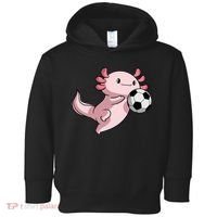 Kawaii Axolotl Pun Funny Soccer Player Toddler Hoodie thumb 0