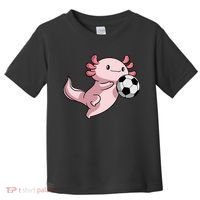 Kawaii Axolotl Pun Funny Soccer Player Toddler T-Shirt thumb 0