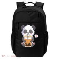 Kawaii Anime Panda Drinking Boba Bubble Tea Backpack thumb 0