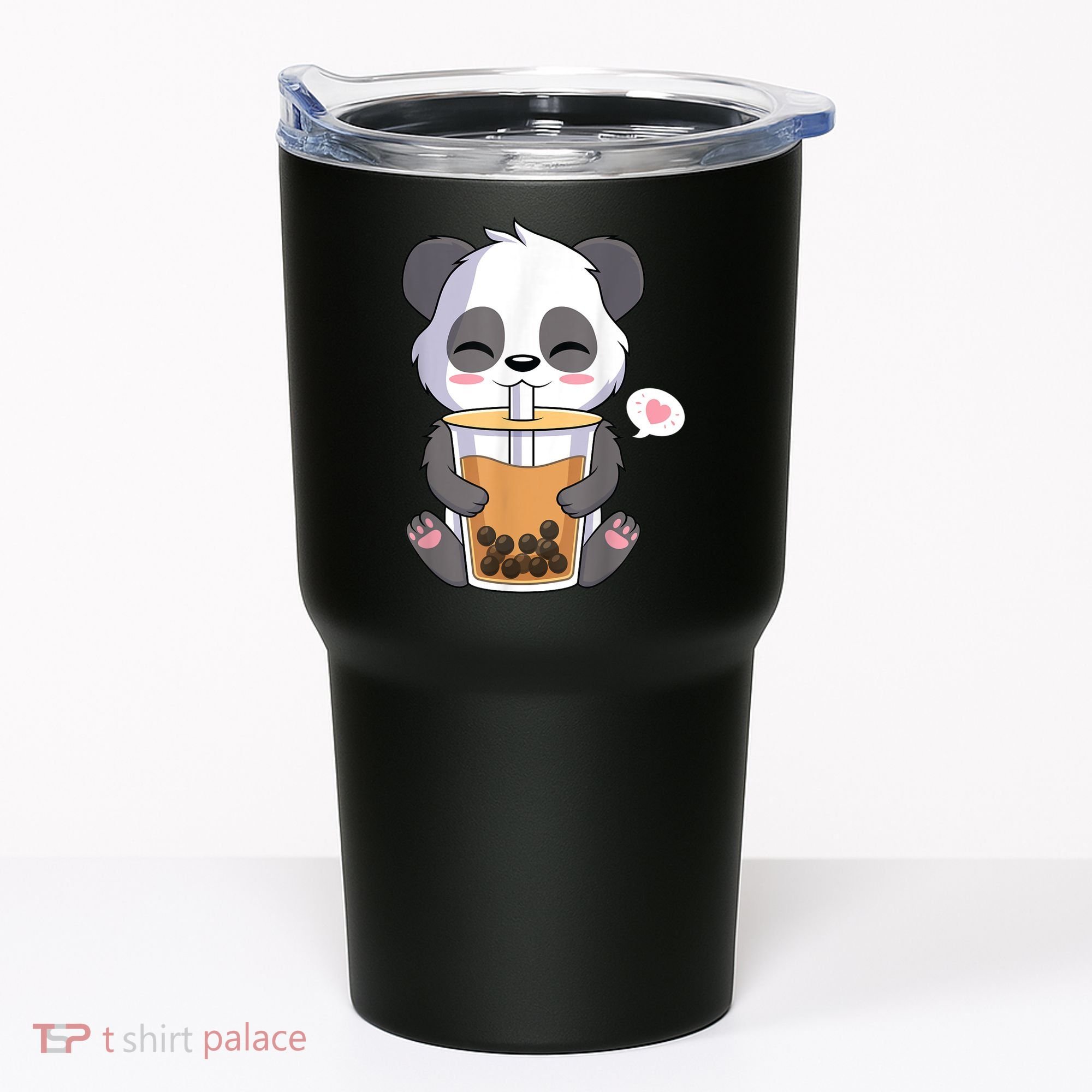 Kawaii Anime Panda Drinking Boba Bubble Tea Tumbler