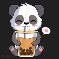 Kawaii Anime Panda Drinking Boba Bubble Tea Tumbler thumb 3