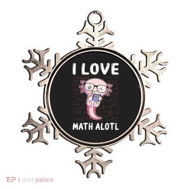Kawaii Axolotl Pun Funny I Love Math Alotl Mathematics Ornament