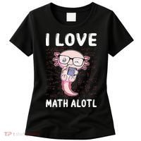 Kawaii Axolotl Pun Funny I Love Math Alotl Mathematics Women's T-Shirt thumb 0