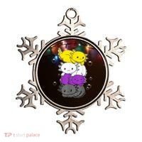 Kawaii Axolotl Pile Nonbinary Flag LGBTQ Ornament thumb 0