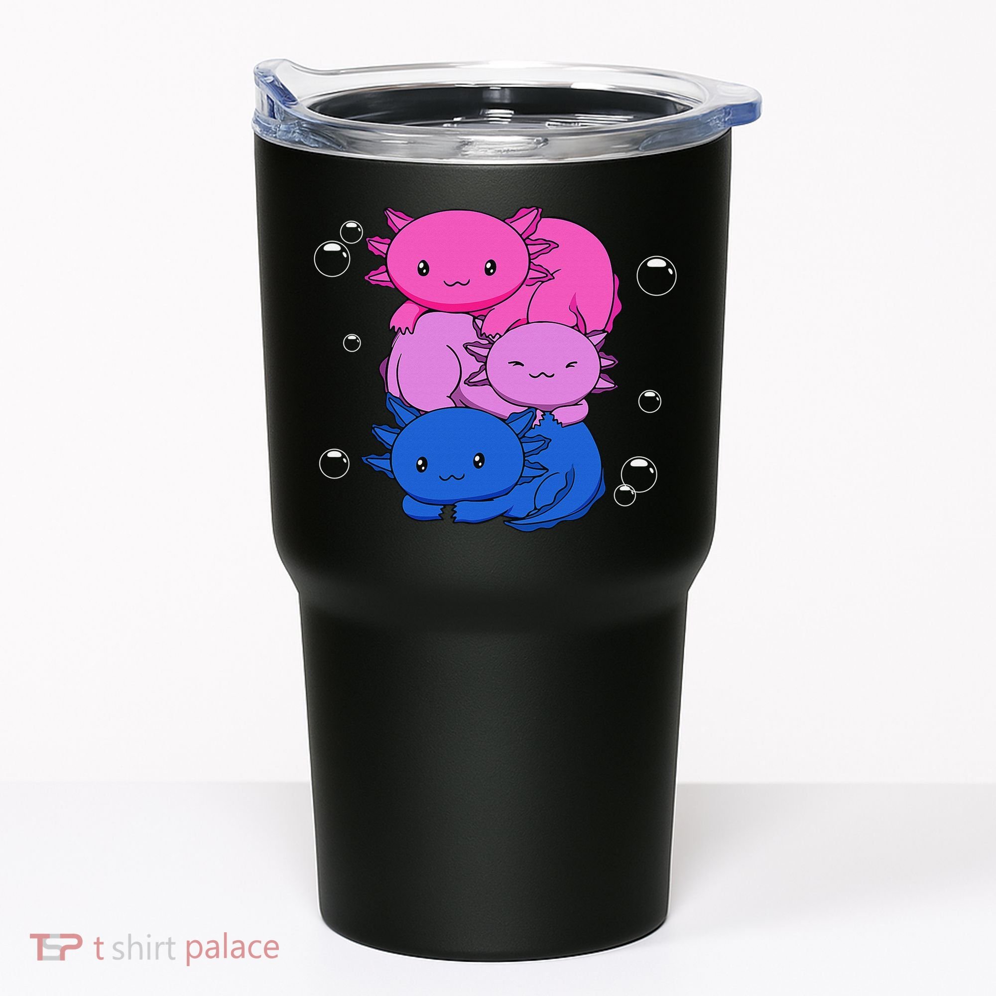 Kawaii Axolotl Pile Bisexual Pride Flag Bi LGBTQ  Tumbler