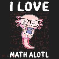 Kawaii Axolotl Pun Funny I Love Math Alotl Math Women's Sweatshirt thumb 2