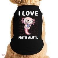 Kawaii Axolotl Pun Funny I Love Math Alotl Math Doggie Tank thumb 0