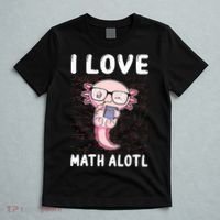 Kawaii Axolotl Pun Funny I Love Math Alotl Math T-Shirt thumb 5