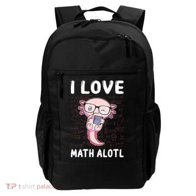 Kawaii Axolotl Pun Funny I Love Math Alotl Math Backpack