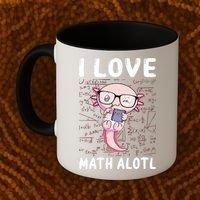 Kawaii Axolotl Pun Funny I Love Math Alotl Math Coffee Mug thumb 2
