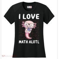 Kawaii Axolotl Pun Funny I Love Math Alotl Math Women's Cooling Performance Crew T-Shirt thumb 0