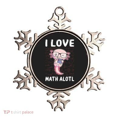 Kawaii Axolotl Pun Funny I Love Math Alotl Math Ornament